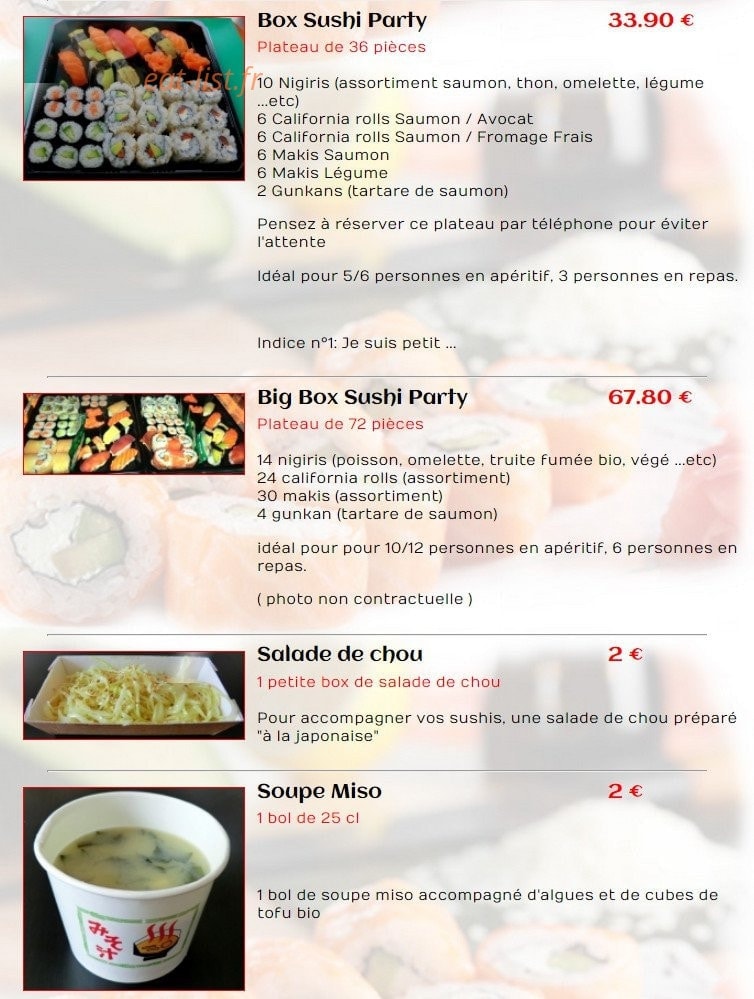 Sushi Môbile — carte page 7