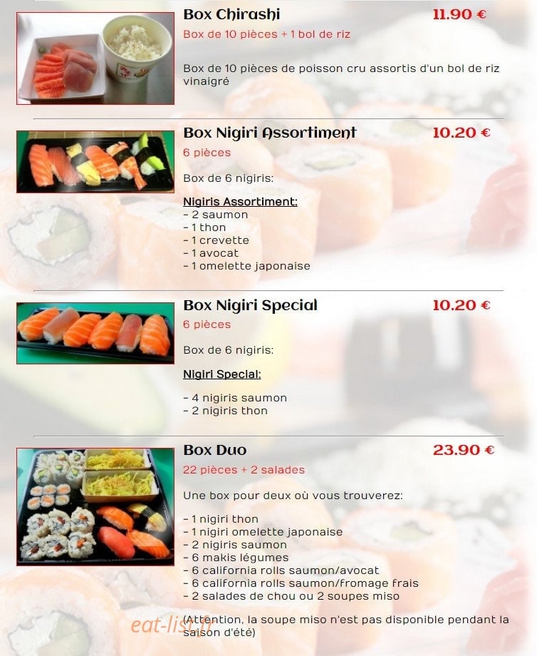 Sushi Môbile — carte page 6