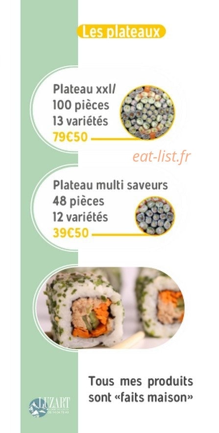 Sushi'z — carte page 3