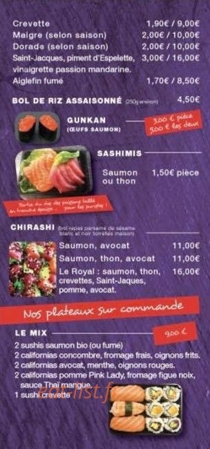 Sushigian — carte page 3