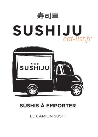 Sushiju — carte page 1