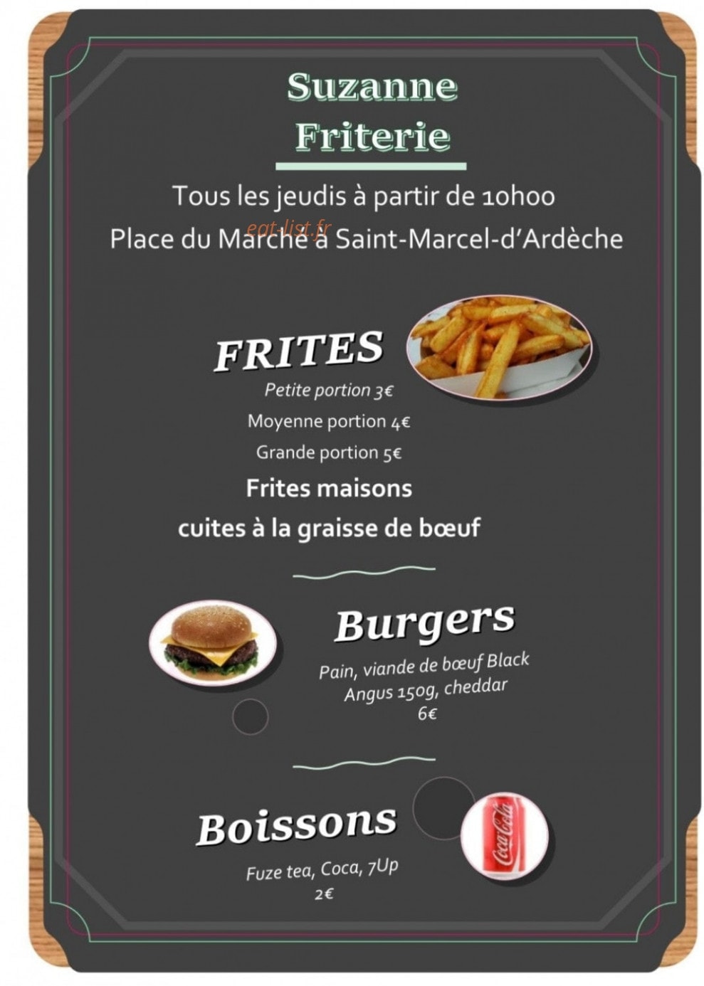 Suzanne Friterie — carte page 1