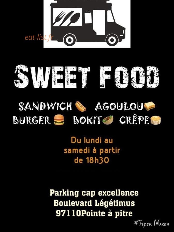 Sweet Food — carte page 1