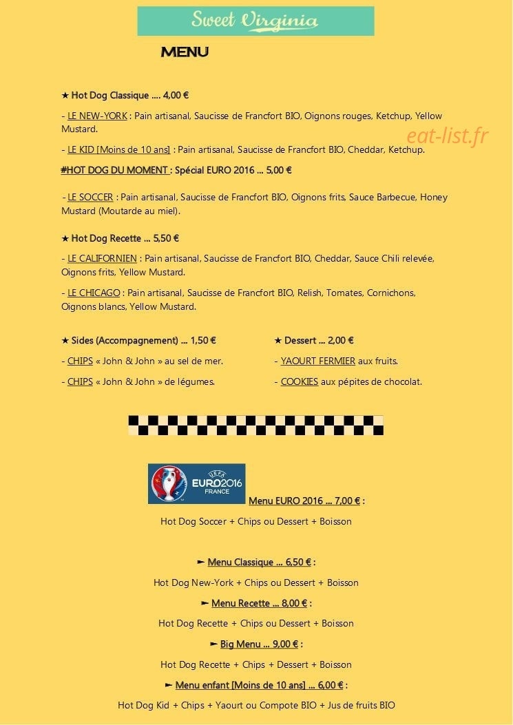 Sweet Virginia — carte page 1