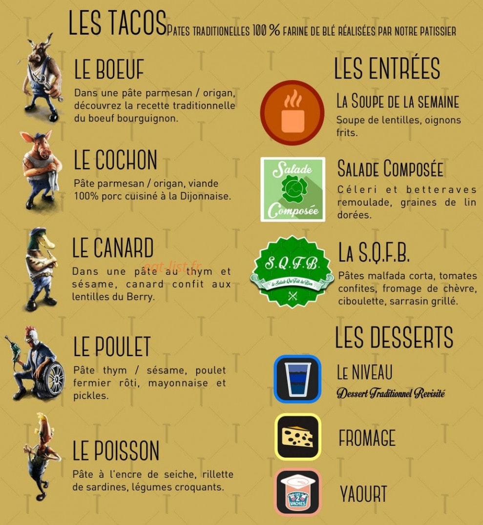 Taco — carte page 1