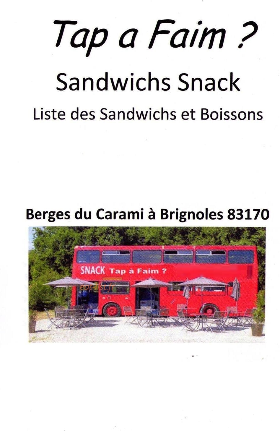 Tap A Faim — carte page 1