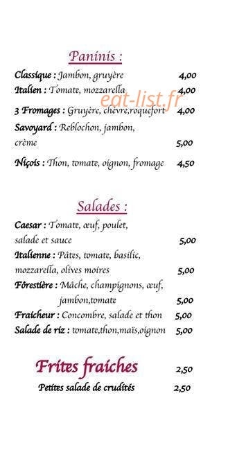 Tartine and co — carte page 2