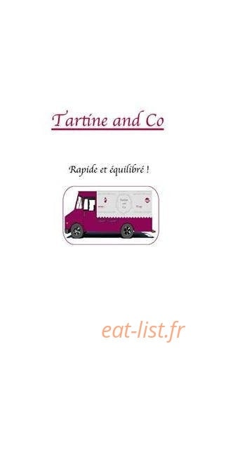 Tartine and co — carte page 1