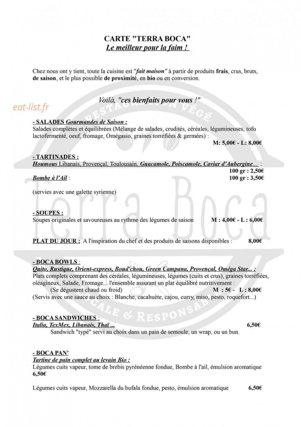 Terra Boca — carte page 1