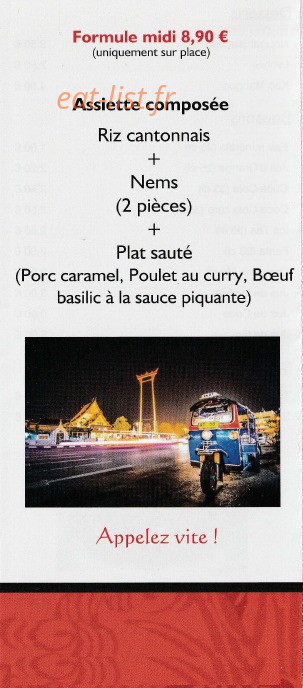 Thaï Food Lescar — carte page 5