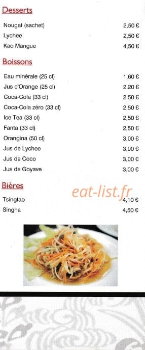 Thaï Food Lescar — carte page 4