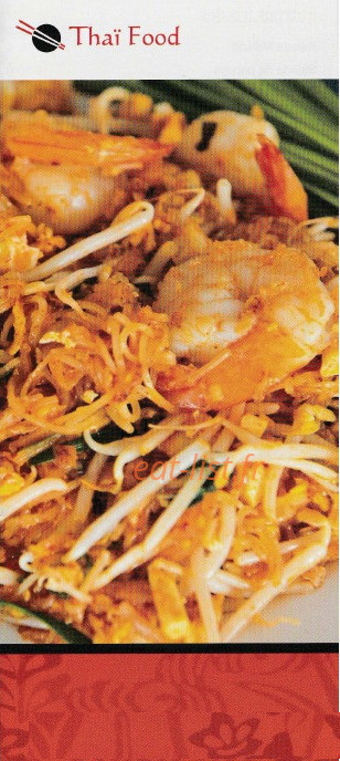 Thaï Food Lescar — carte page 1