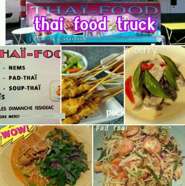 Thai food truck — carte page 1