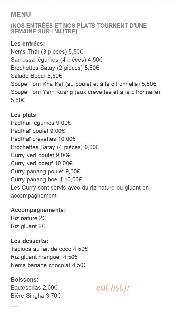 Thaï La Route — carte page 1