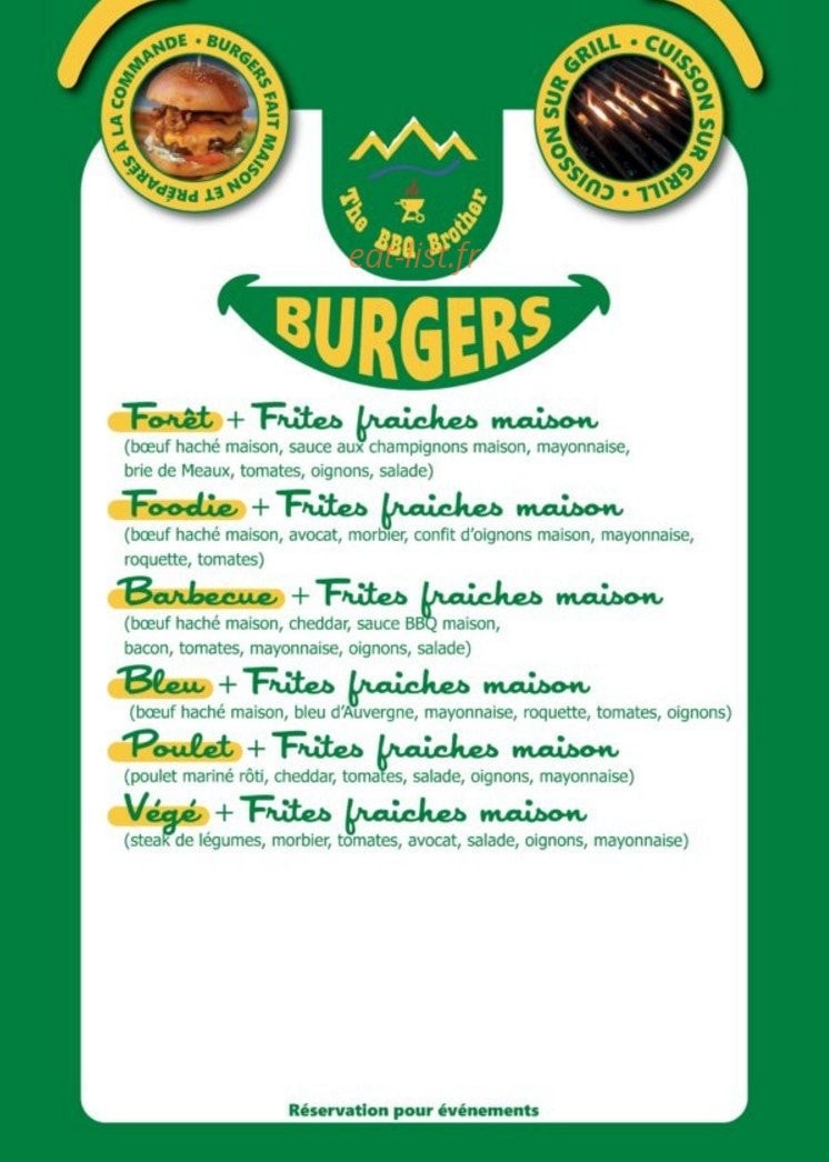 The bbq brother — carte page 1