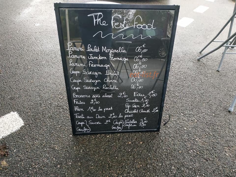 The Festi'Food — carte page 1