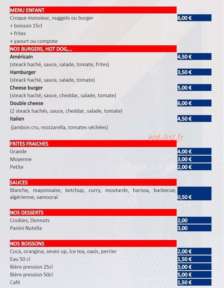 The Snack Bus — carte page 2