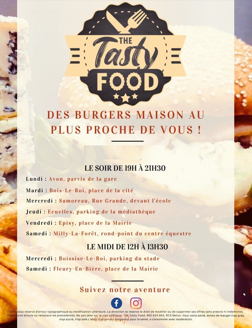 The Tasty Food — carte page 2