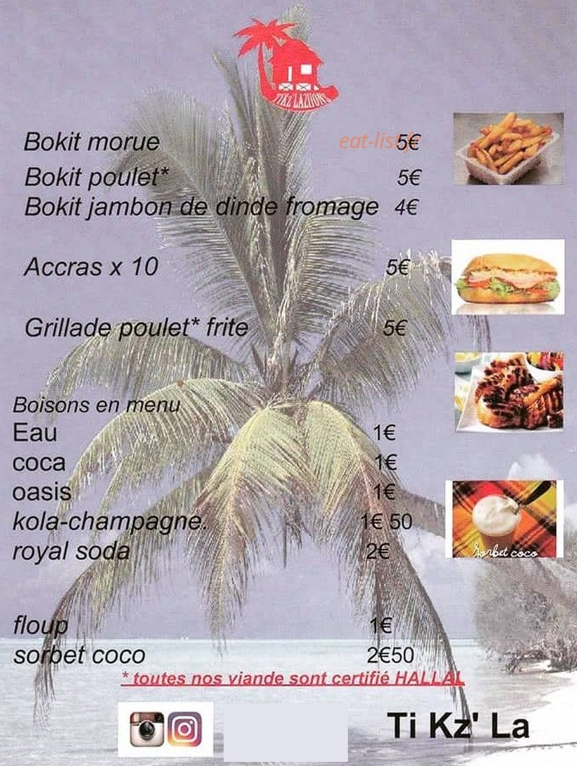 Ti Kz' La — carte page 1