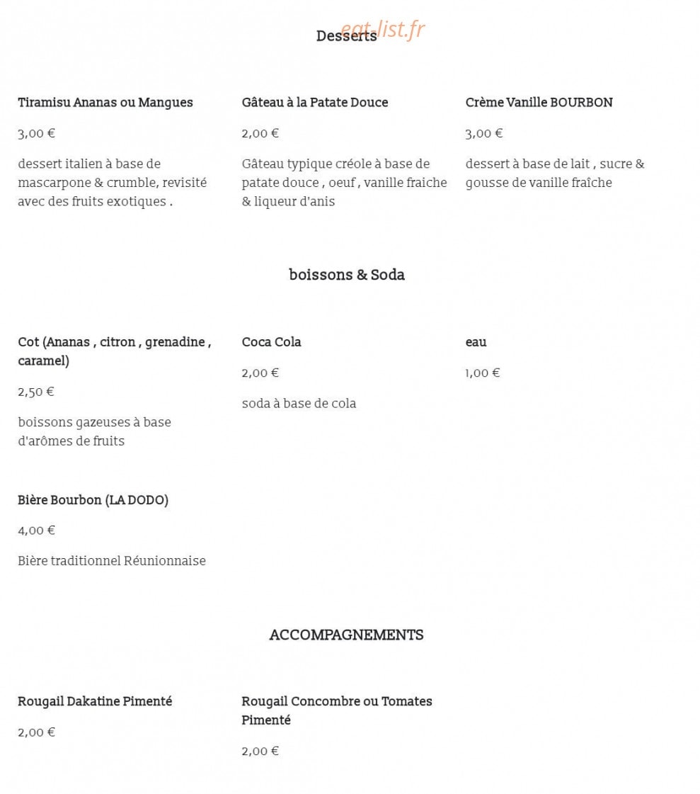 Tigou Creol Polet — carte page 2