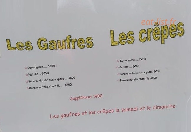 Tina Food Truck — carte page 1