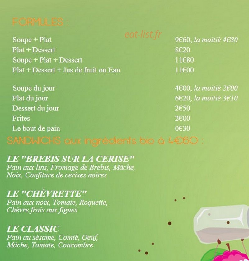 Tofu'toi — carte page 1