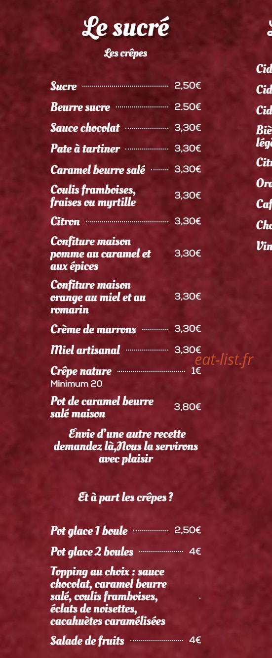 Tonnerre de crêpes — carte page 3