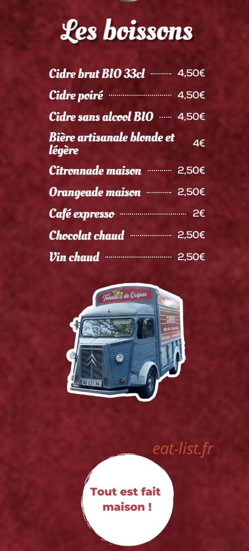 Tonnerre de crêpes — carte page 4