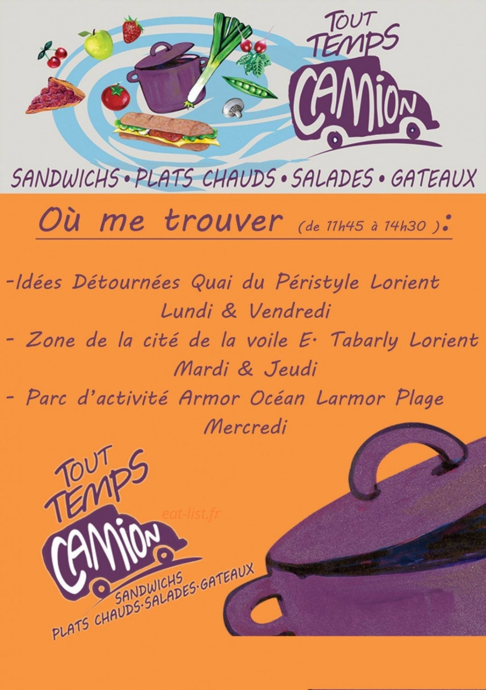 Tout Temps Camion — carte page 1
