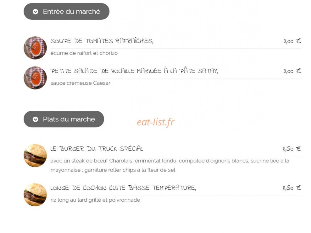Truck de Chef — carte page 1