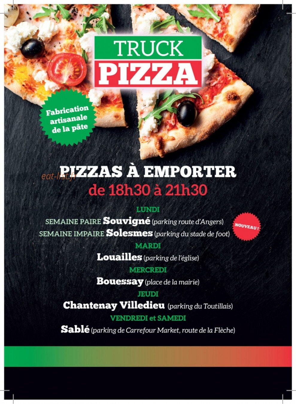 Truck Pizza — carte page 2