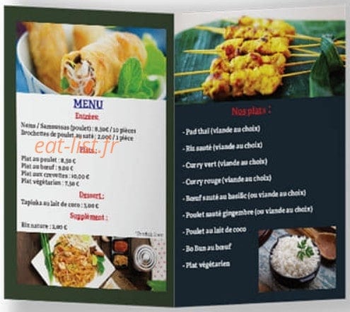 Tuk Tuk Thai — carte page 1
