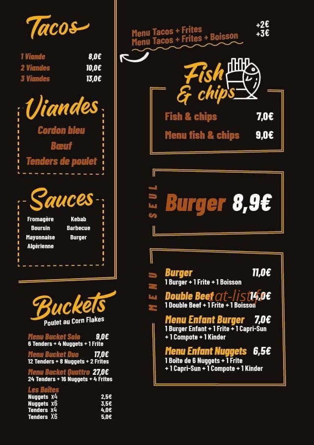 Tute a Burger — carte page 2