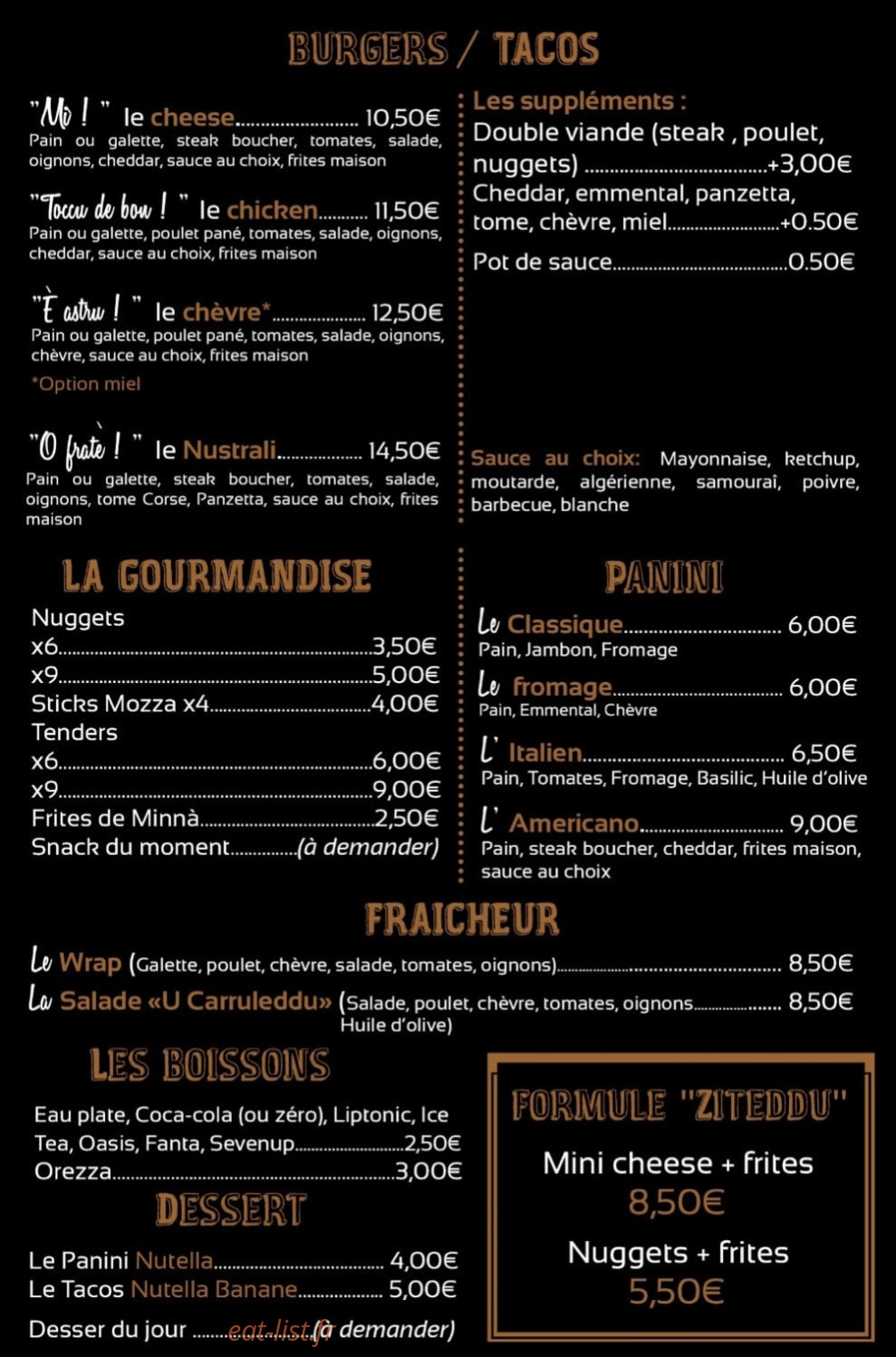 U Carruleddu — carte page 1