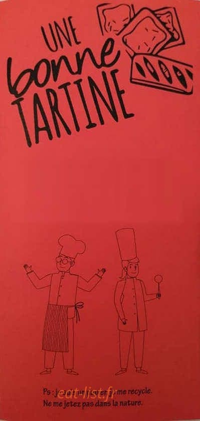 Une bonne Tartine — carte page 1