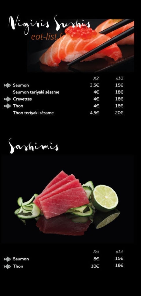 Urban Sushi Truck — carte page 4