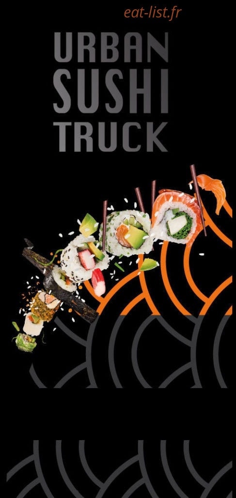 Urban Sushi Truck — carte page 1