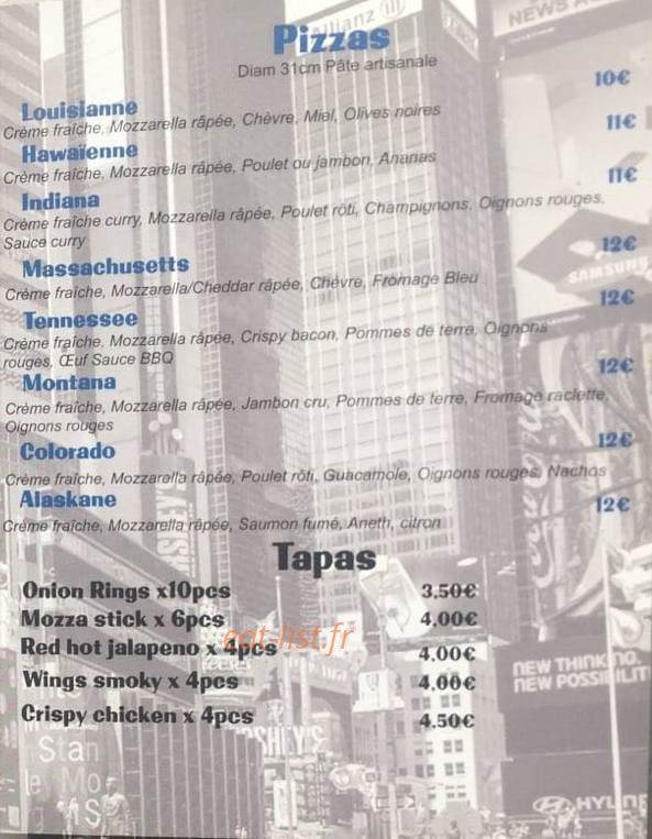 Us Pizza — carte page 2