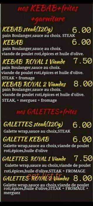 V'La L'Casse Croute — carte page 3
