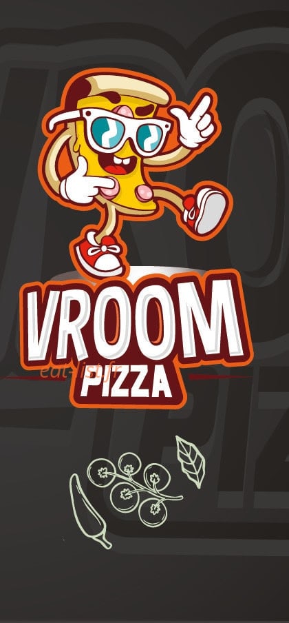 Vroom Pizza — carte page 1