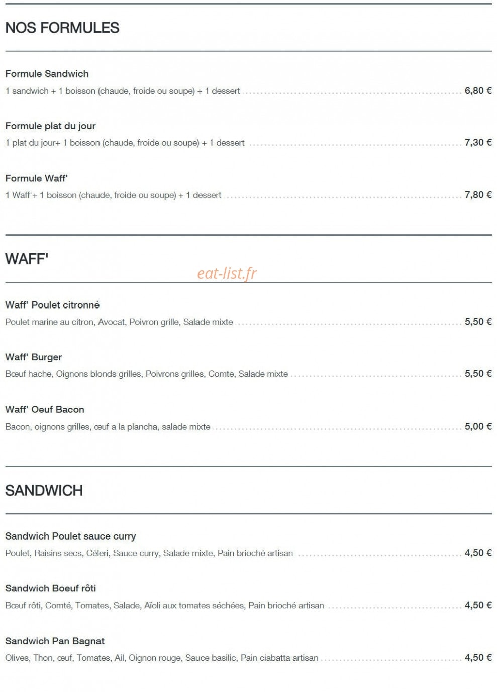 Waff' n' Go — carte page 1