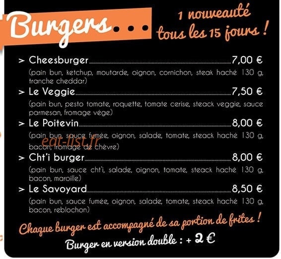 Welcome Food Truck — carte page 2