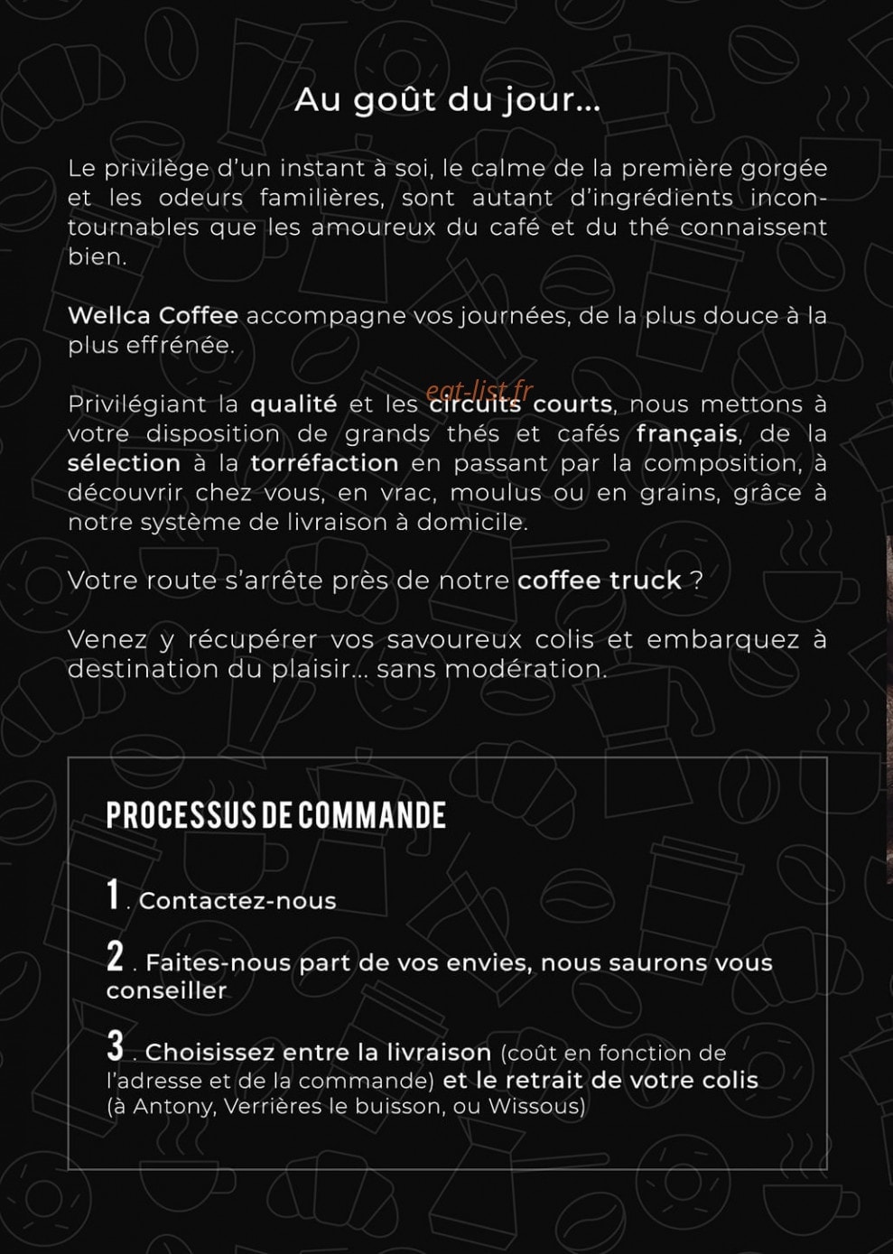 Wellca Coffee — carte page 4