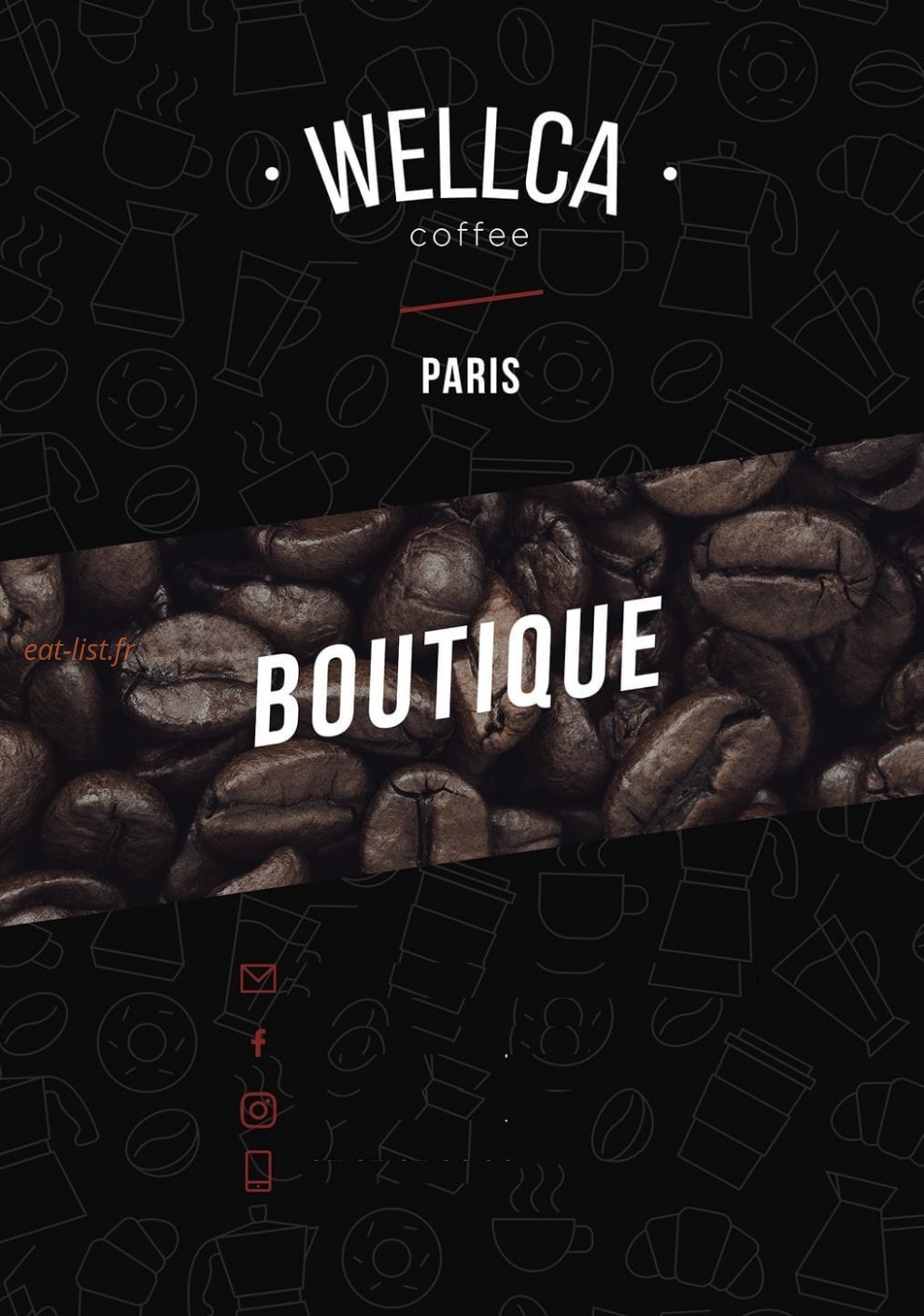 Wellca Coffee — carte page 1