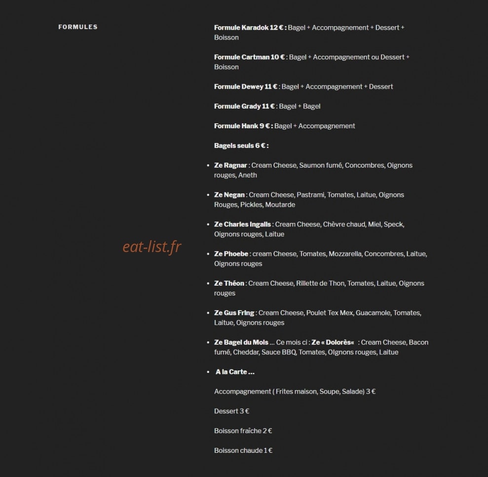 What Ze Truck — carte page 1