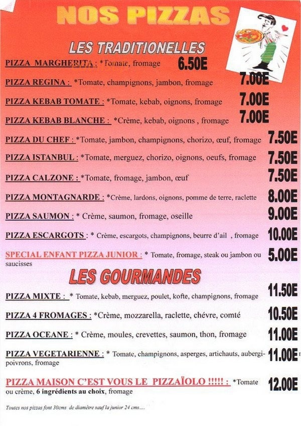Winpizz — carte page 2
