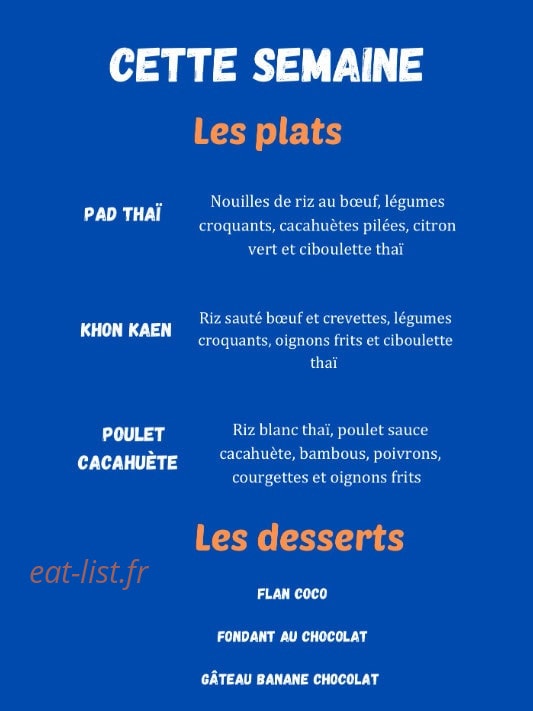 Wok'Up Thaï — carte page 2