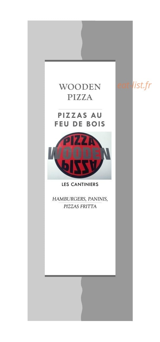 Wooden pizza — carte page 1