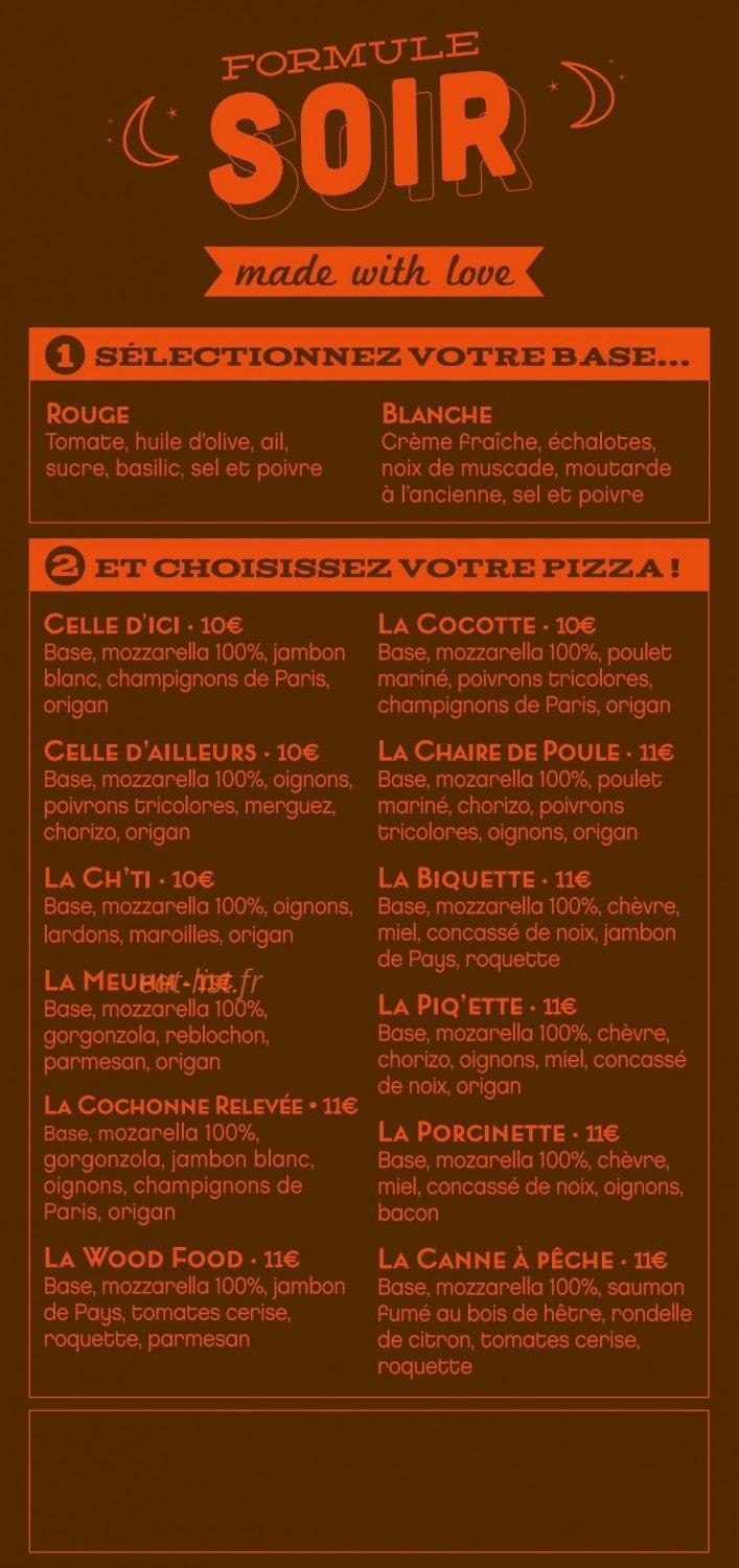 Woodfood — carte page 1