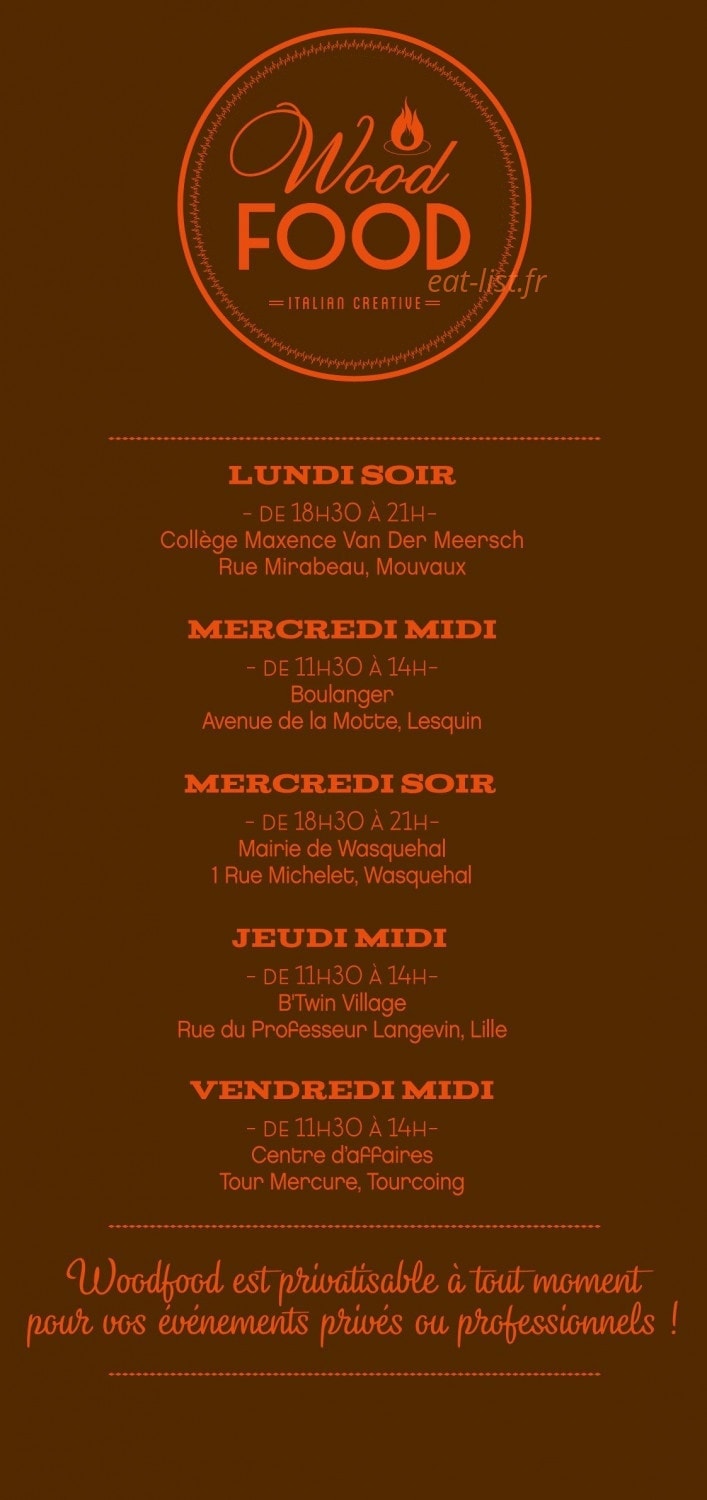 Woodfood — carte page 2